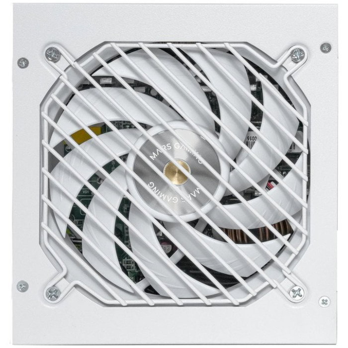 Mars Gaming MPB1000SIM Fuente de Alimentación 1000W 80 Plus Gold Modular Blanca ATX 3.1 PCIe 5.1 Con Ventilador Silencioso 140mm